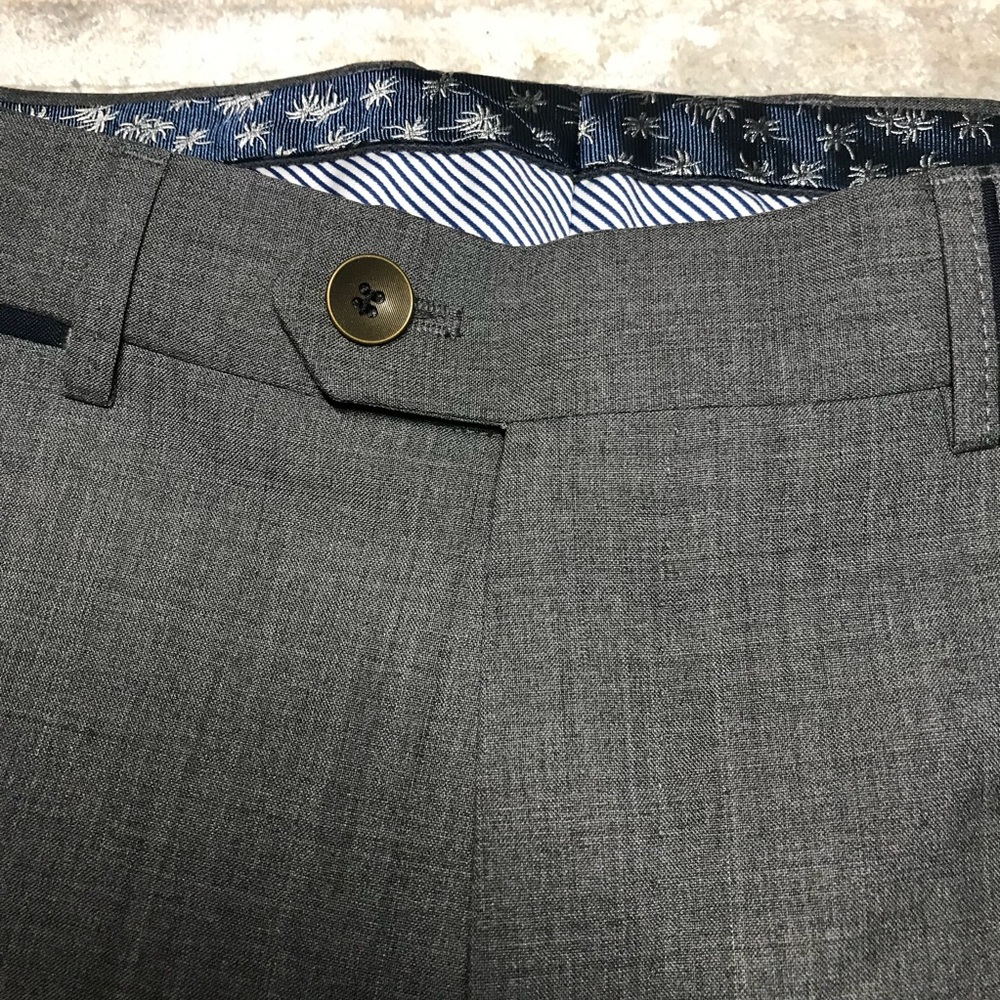 HILTL wool dress pants, NWT, Size US 32/32, Gray, - Picture 5 of 12